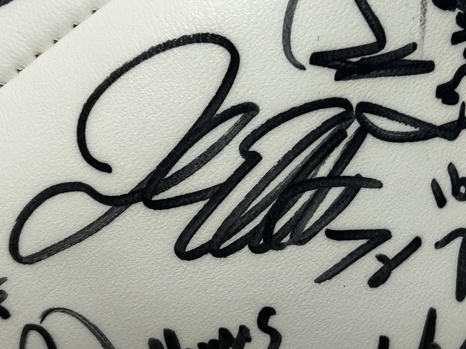 Authentic 1995 New York Giants Team Signed Football 25+ Autographs Walker Sehorn