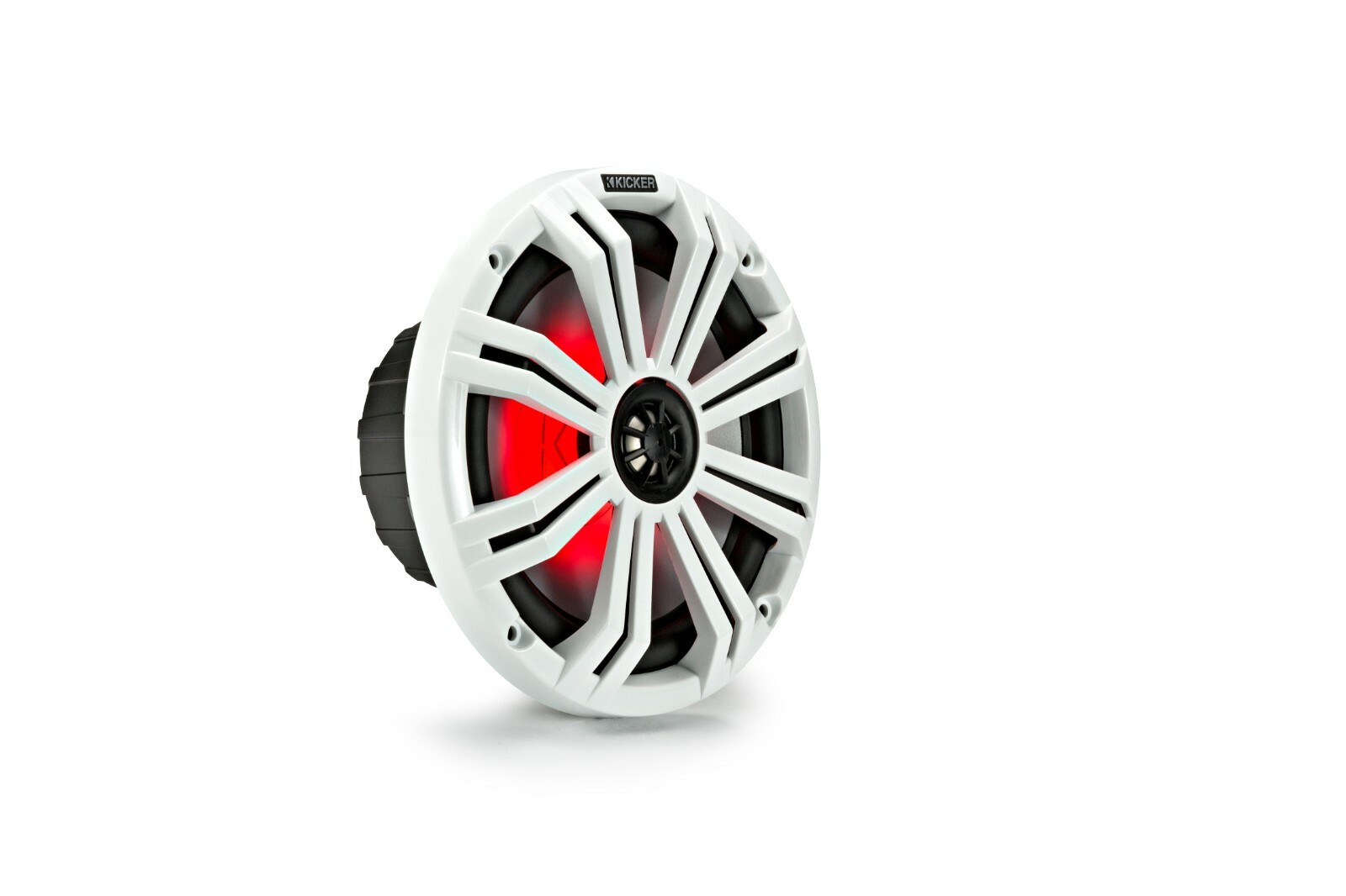 Kicker 45KM654L 6.5" 2-Way Marine Coaxial Speakers with LED Lighting