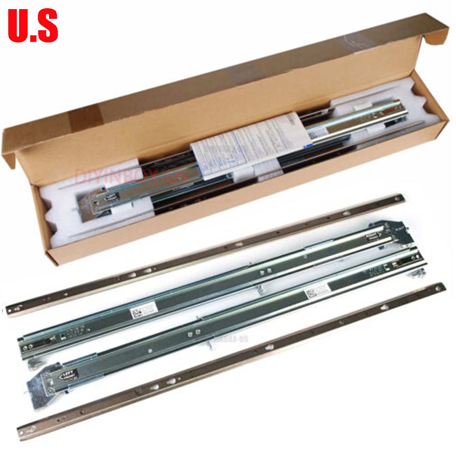 Dell H872R PowerEdge R510 R520 R720 R730 R730xd R540 R740 R740xd Static Rail Kit
