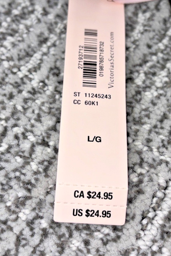 Victoria's Secret Very Sexy NWT Large Green Spellout Shine Strap Brazilian Panty