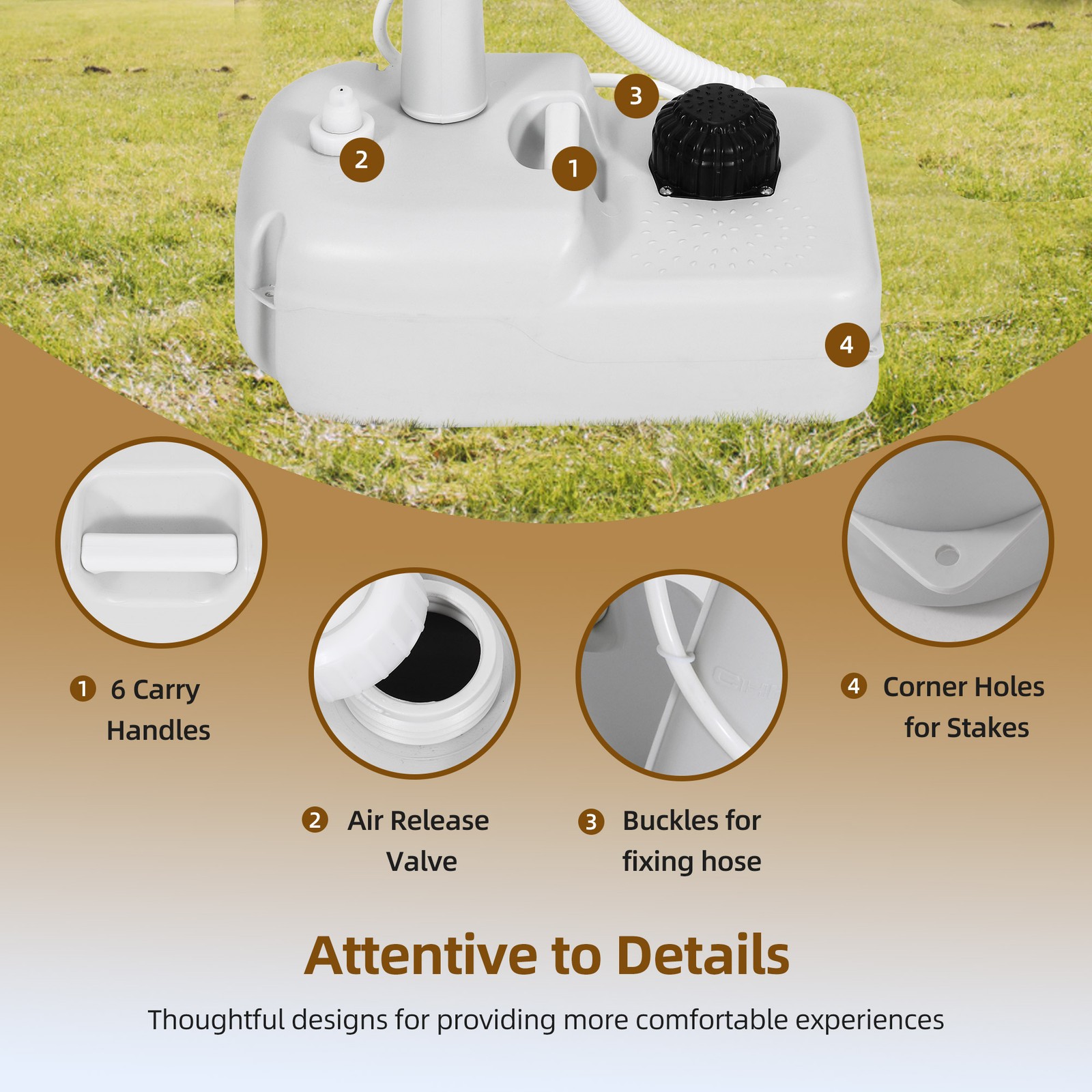 4.5 GAL Collapsible Camp Sink - Portable Hand Wash Station for Garden & Outdoor