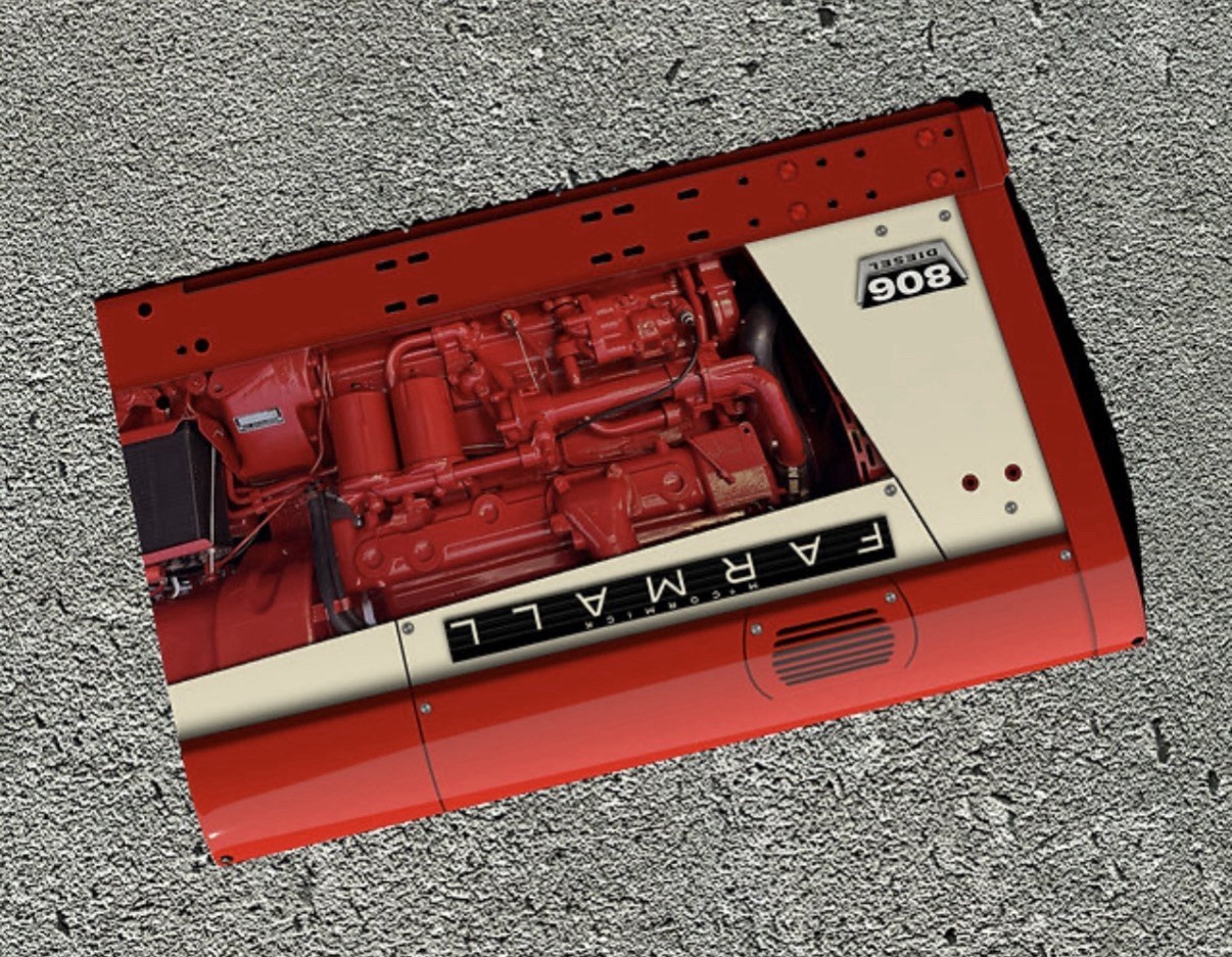 Wow!! Curved International Farmall model 806 Tractor Farm 3D Sign