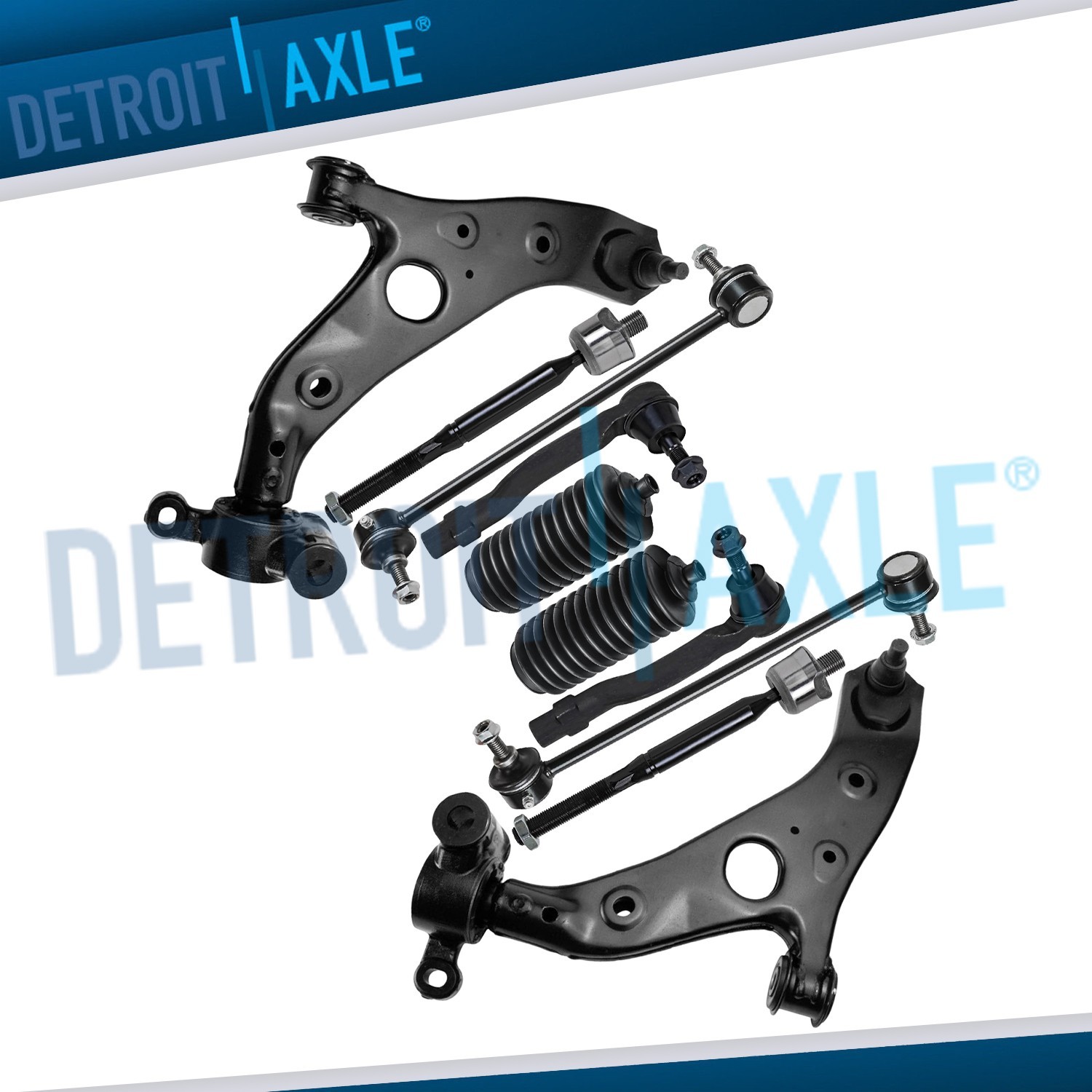 Front Lower Control Arms Tie Rods Sway Bar Links for 2014 2015 2016 2017 Mazda 6