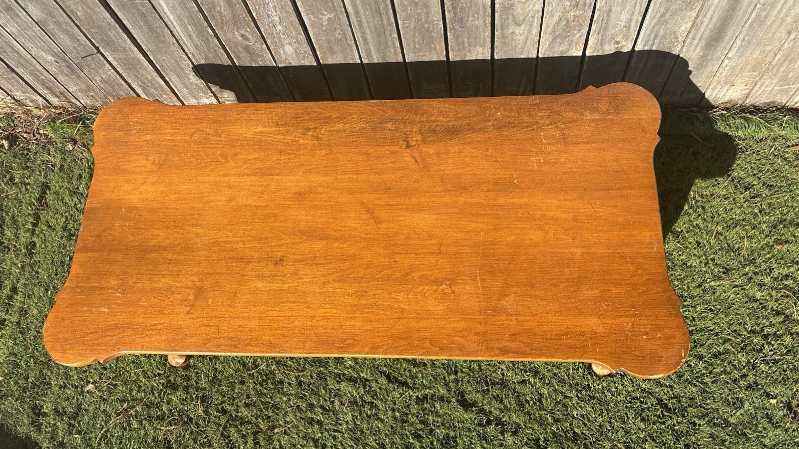 Vintage Mid Century Maple 1776 Porringer Country French Ethan Allen Coffee Table