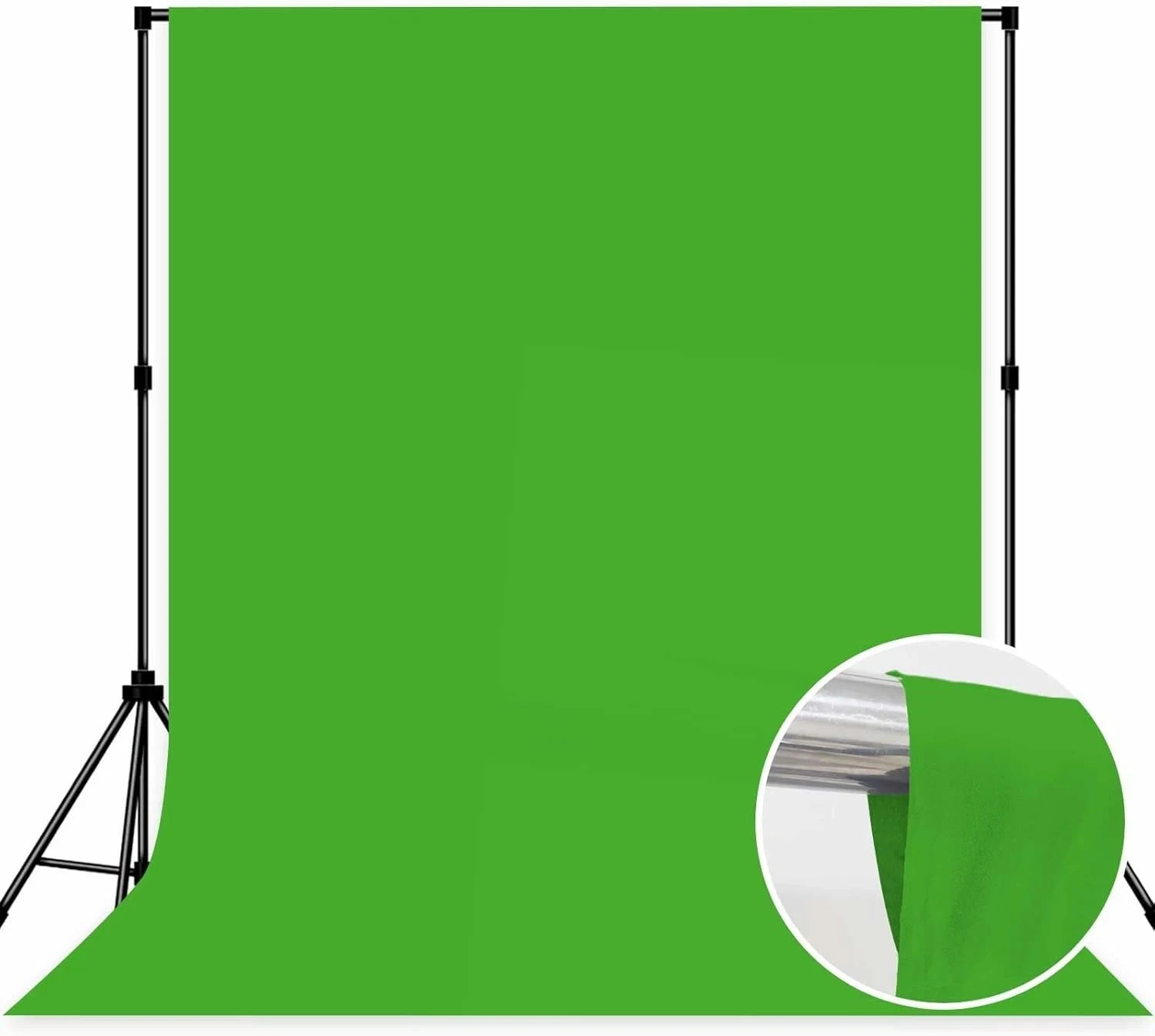 Green Screen Backdrop, 5 X 7Ft Greenscreen Background for Photoshoot, Small Gr
