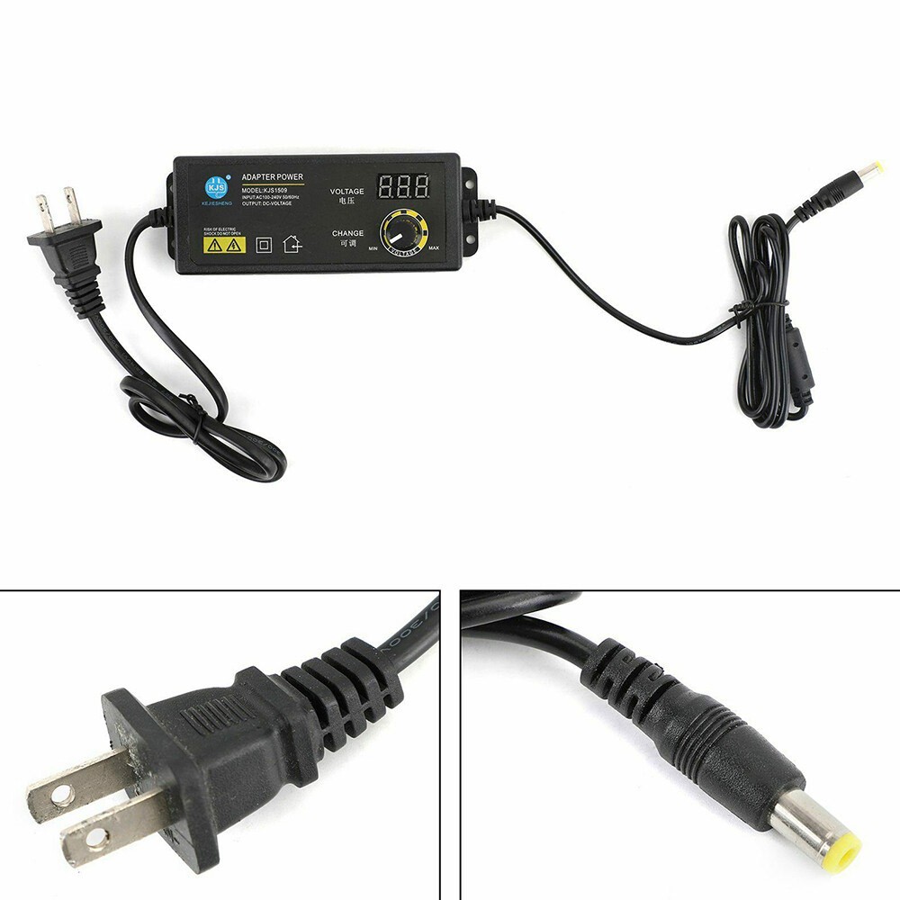 72W Power Supply DC 3V~24V Adjustable Variable Universal Switching AC/DC Adapter