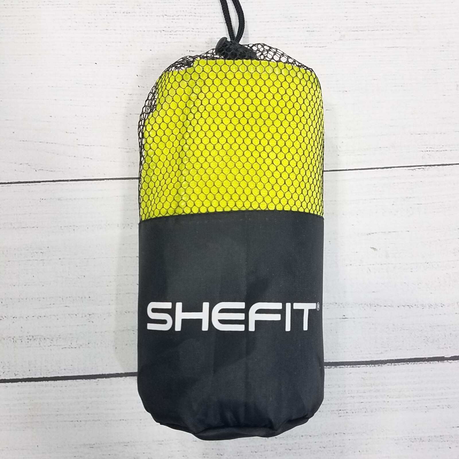 SHEFIT Microfiber Gym Towel Neon Lime 14x29"