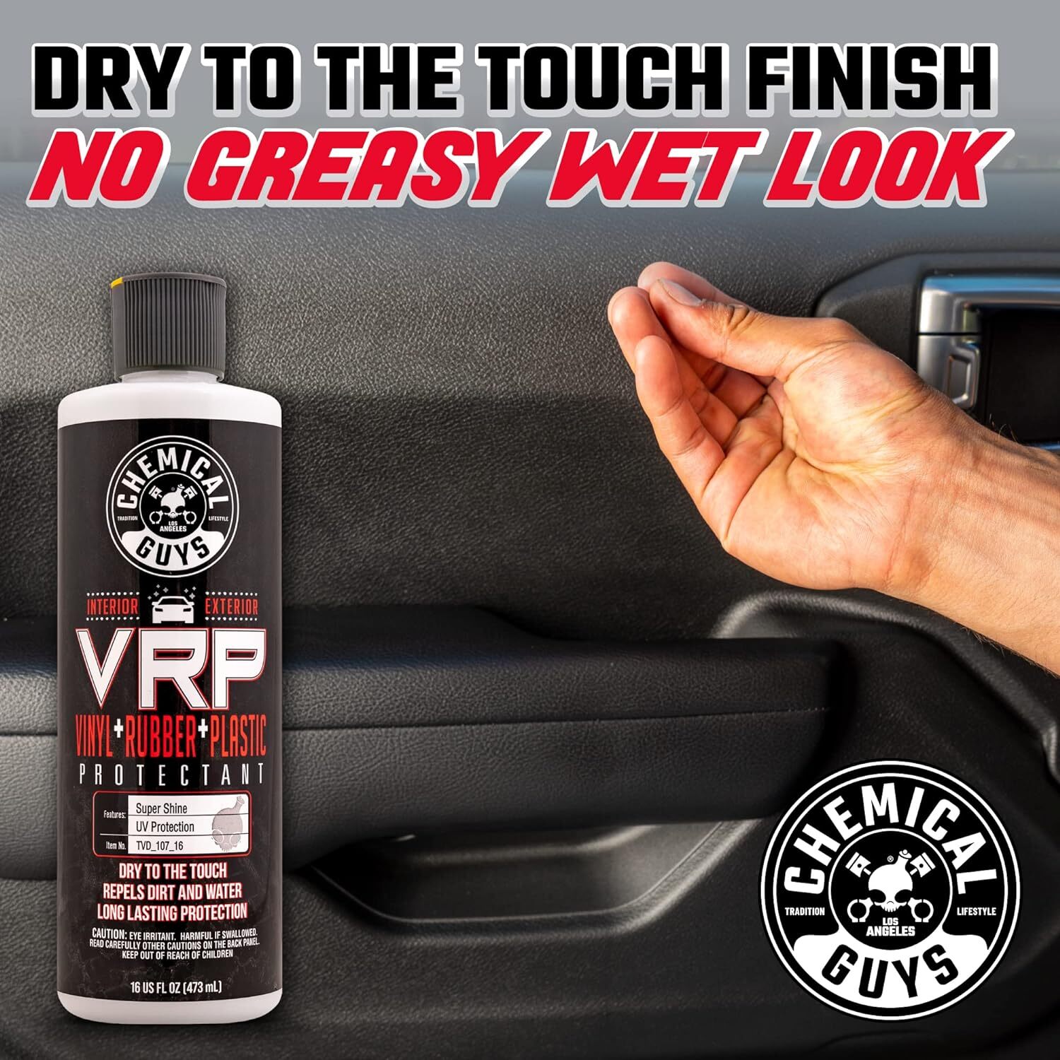 Chemical Guys TVD_107 VRP Vinyl, Rubber and Plastic Non-Greasy Dry-to-the-Touch