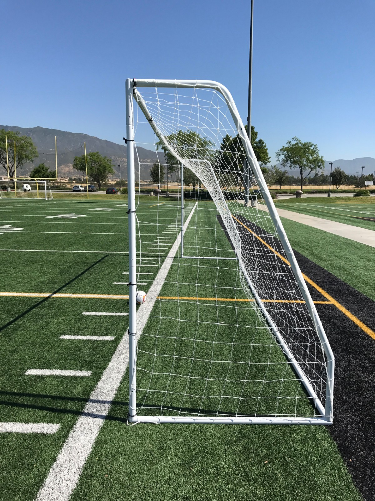 USED PASS Premier® 24X8 FT. FIFA/MLS Size Heavy Duty Steel Soccer Goal(One-Net)
