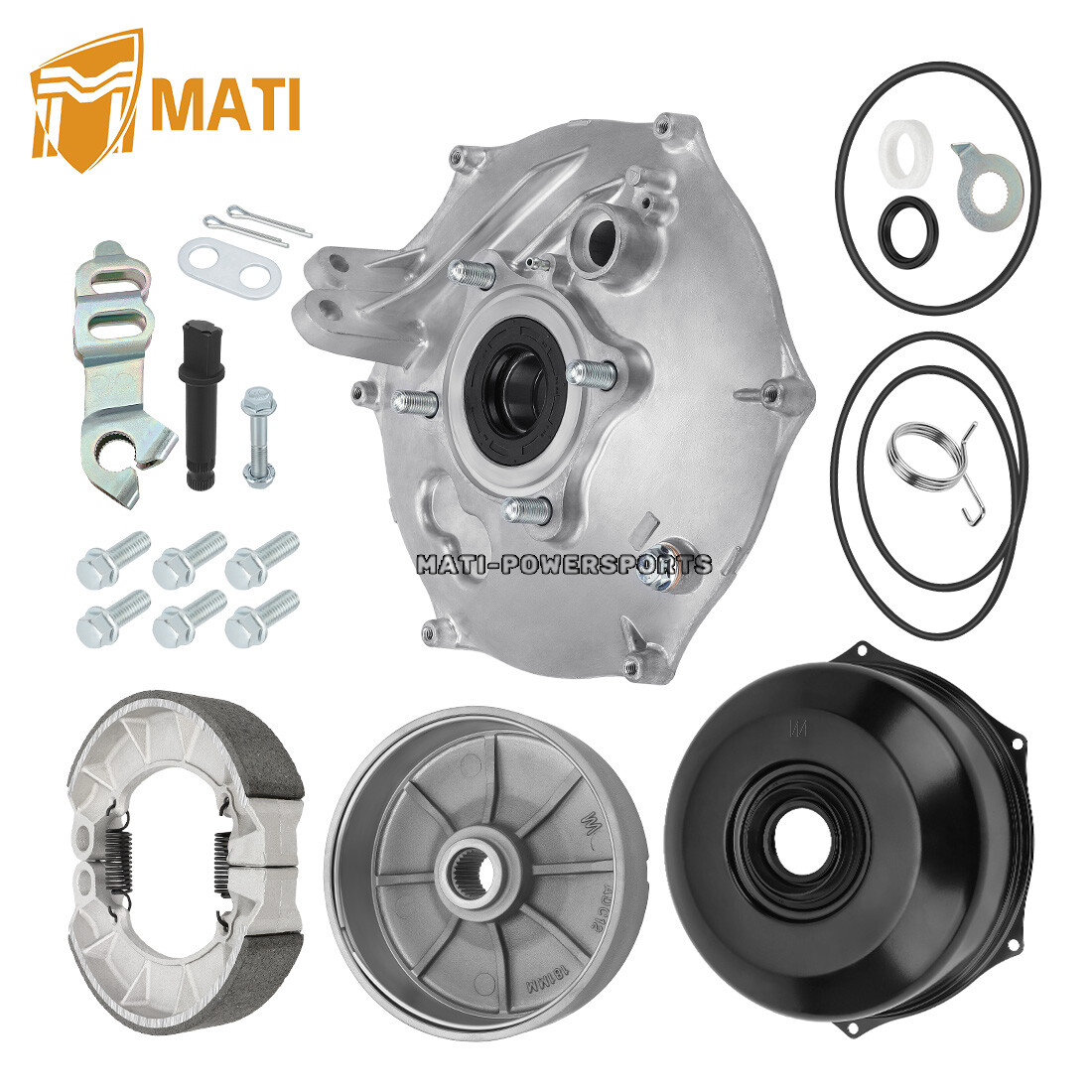 Rear Brake Drum Hub Plate Cover Arm Rocker Kit for Honda Foreman 500 Rubicon 500