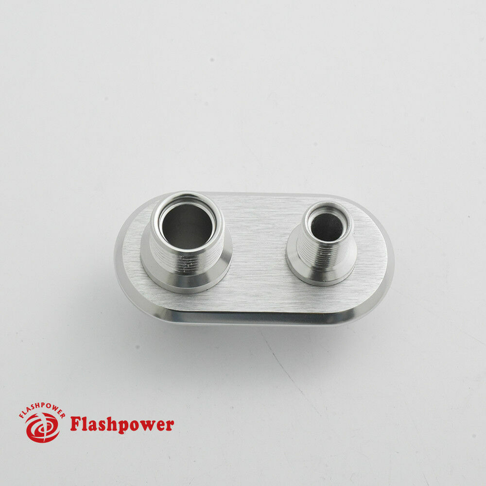 2-Port Billet Aluminum Firewall Heater & A/C Bulkhead Connector Hot Rod