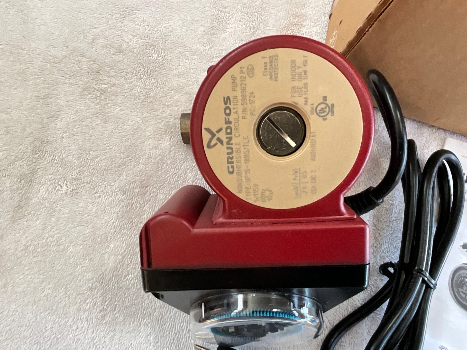 New Grundfos UP 15-18B5/TLC Bronze Circulator Pump w/ optional timer new in box