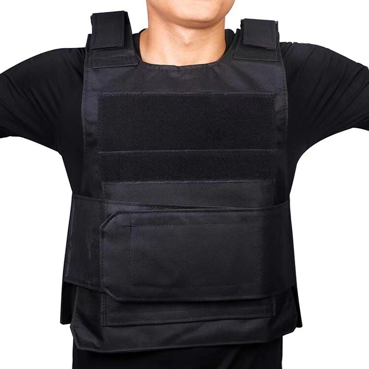 Body Bulletproof Vest Front Back Plates Armor Tactical Jacket Guard Security Kit