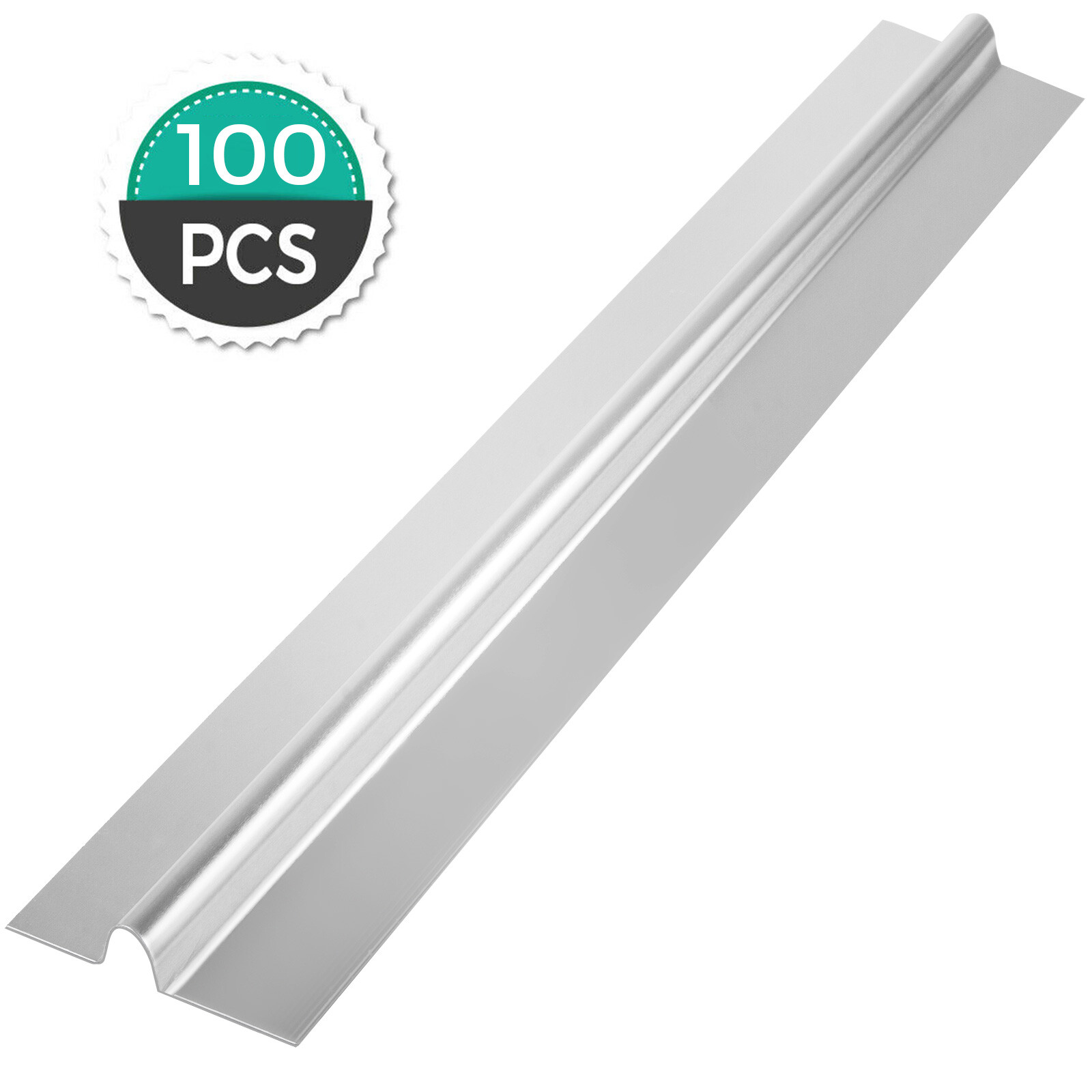 Uimoso  100pcs 4ft Aluminum Radiant Floor Heat Transfer Plates for 1/2" PEX Tube
