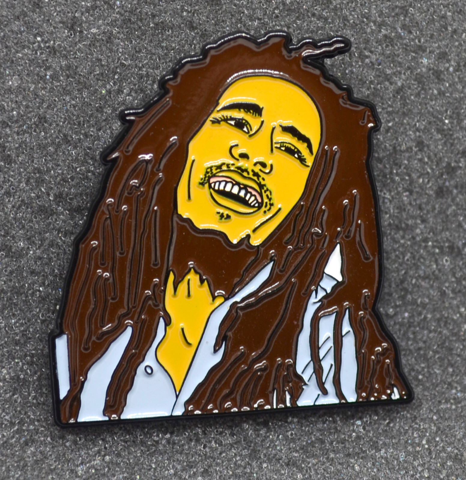 Bob Marley One Love Soft Enamel Pin Lapel Brooch Music Reggae Collectible