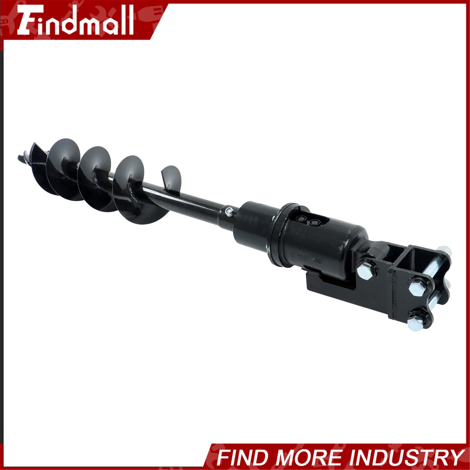 Findmall 200mm Auger Drill with Hoses for 1-1.5 Ton Mini Excavator
