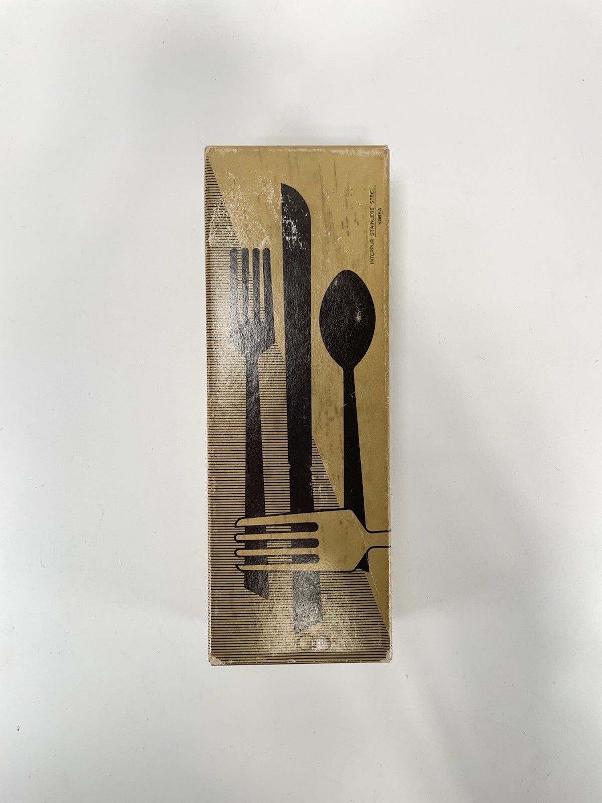 Interpur Single Rose Flatware Stainless Steel Korea 36 pieces 7 sets