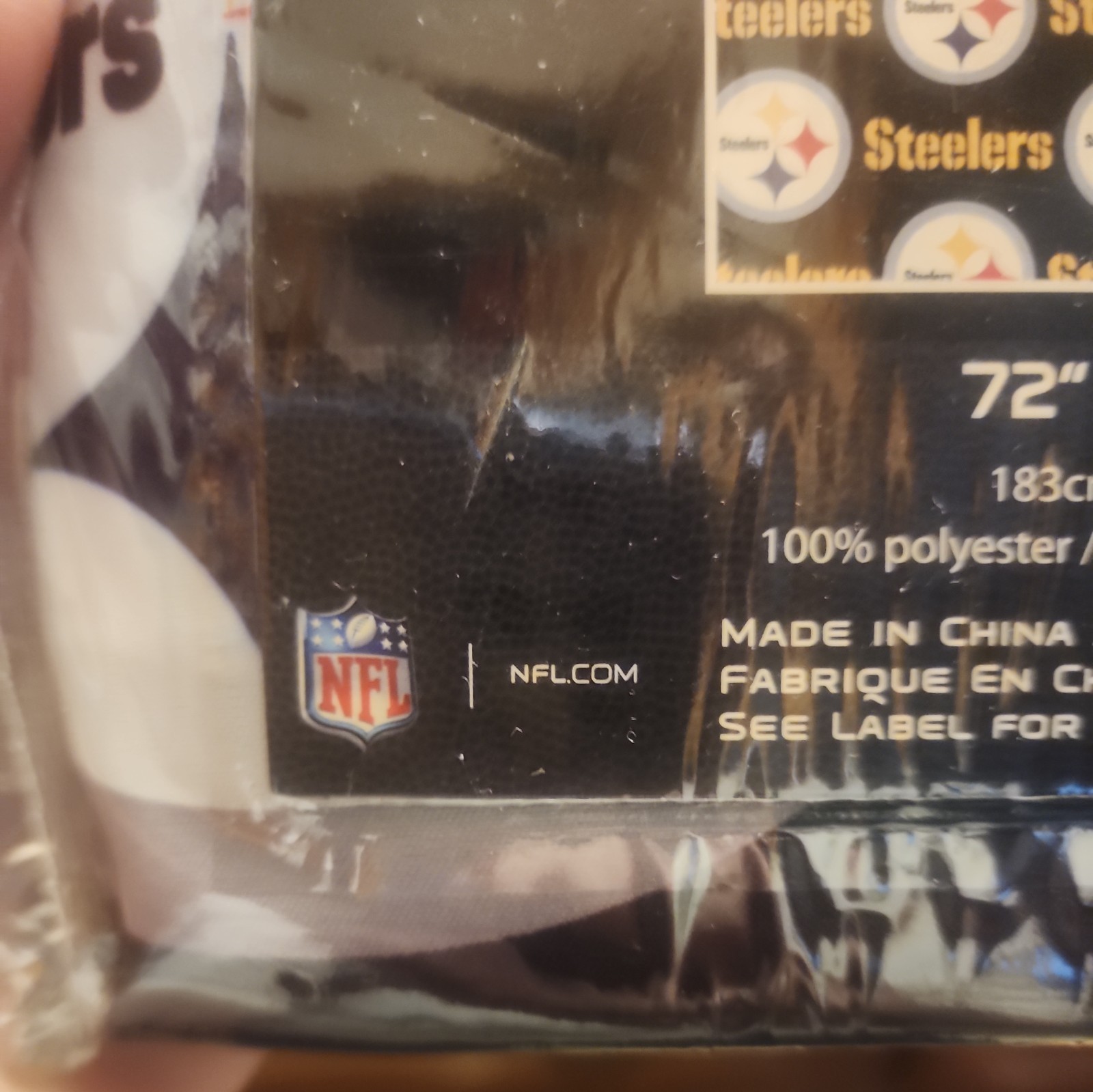NFL Pittsburgh Steelers Entire Shower Endorsed by NFL* BRAND NEW CURTAIN &HOOKS*