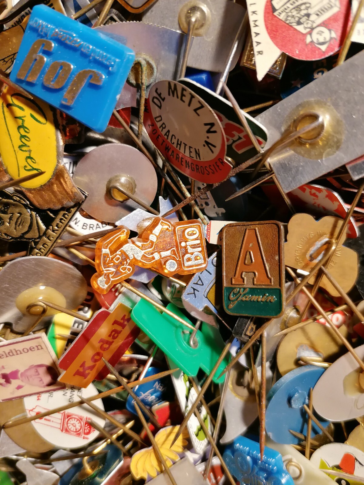 Metal stick pins. European Advertising Metal Stick Pins. Original, vintage, rare