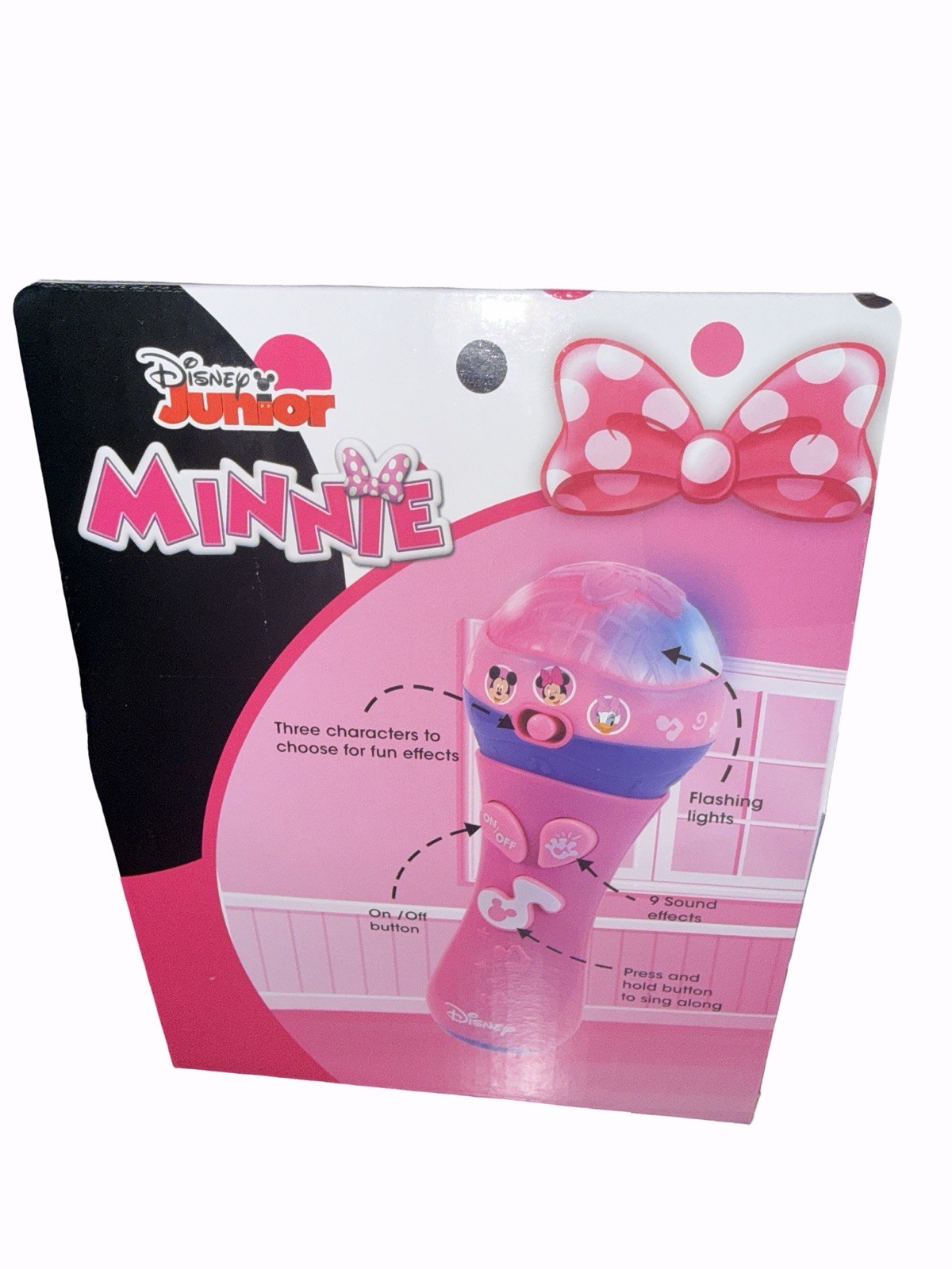 Disney Junior Minnie Mouse MY FIRST MICROPHONE 7" Light & Sound Electronic Toy