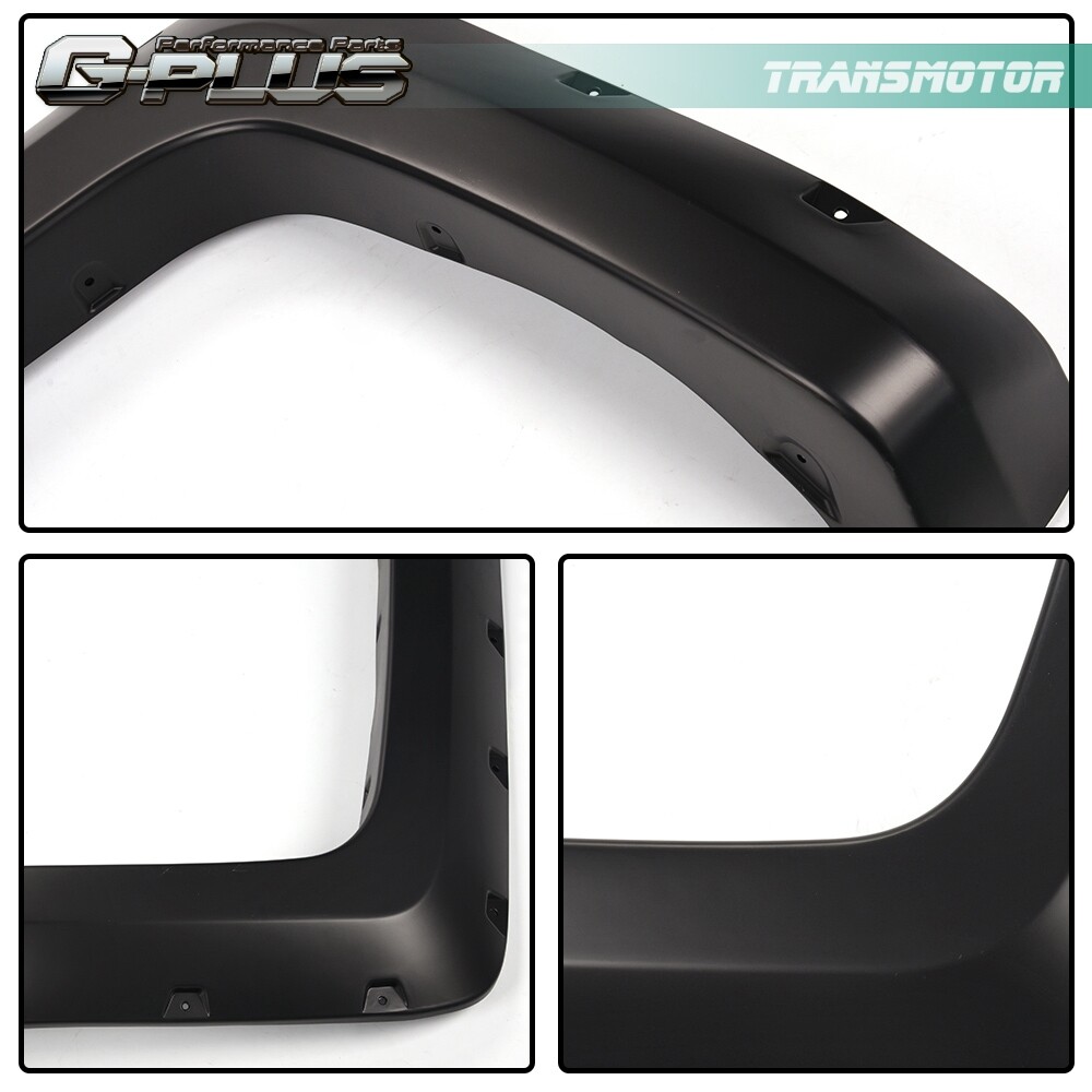 FIT FOR 14-18 SILVERADO 5.8' SHORT BED POCKET RIVET STYLE FENDER FLARES 4PC