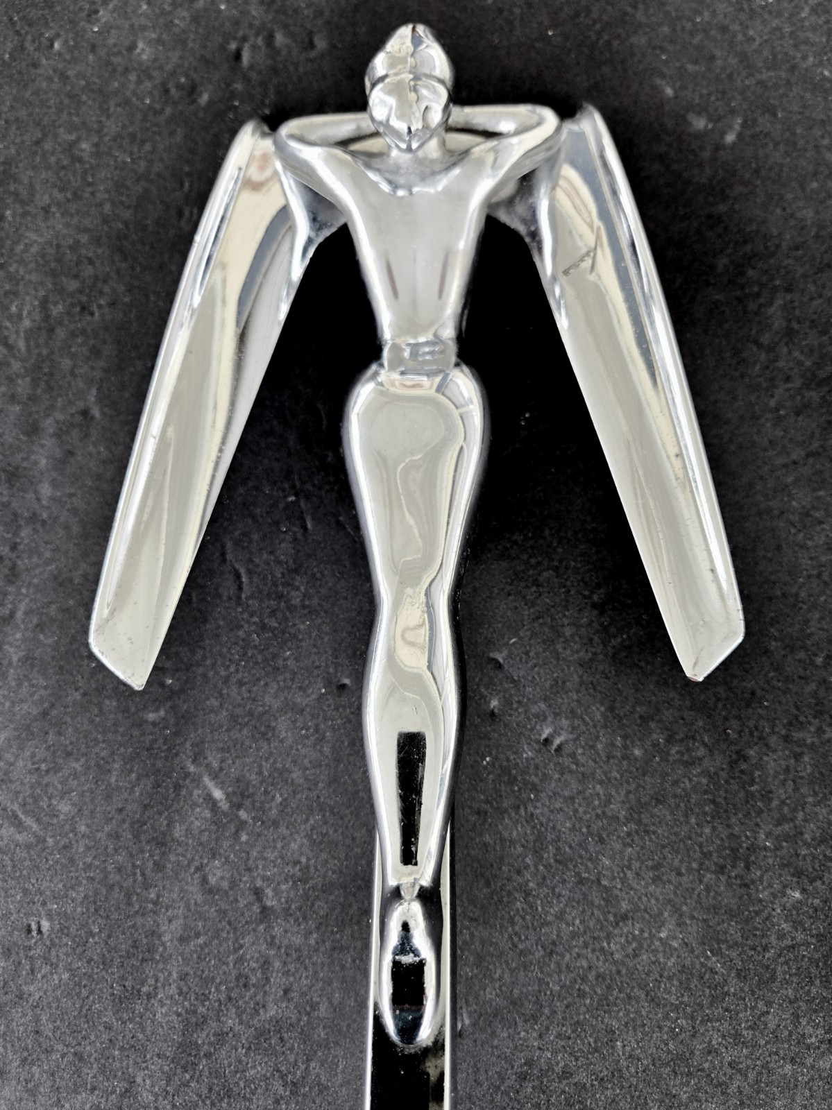 ORIGINAL VINTAGE 1953 54 NASH HOOD ORNAMENT GEORGE PETTY NUDE PIN-UP SIGNED ART