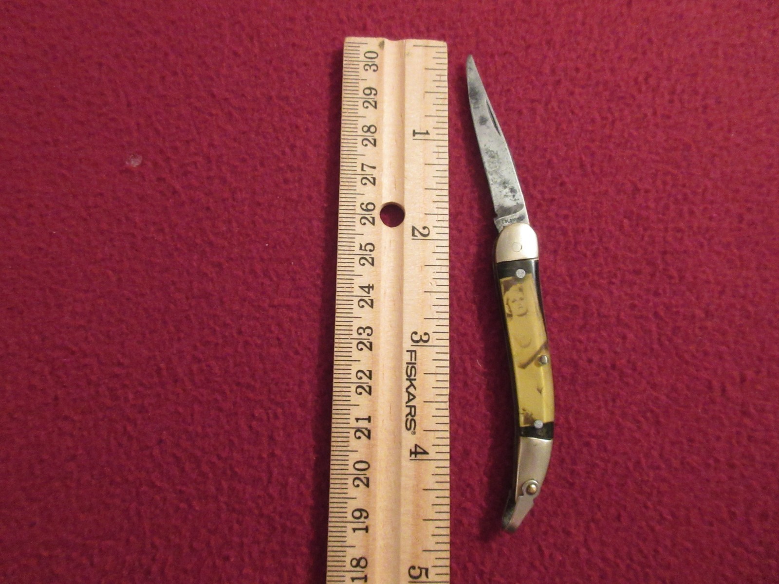 VTG 1930s-40s Colonial Prov RI USA Risque Nude Naughty Women Pin-up Pocket Knife