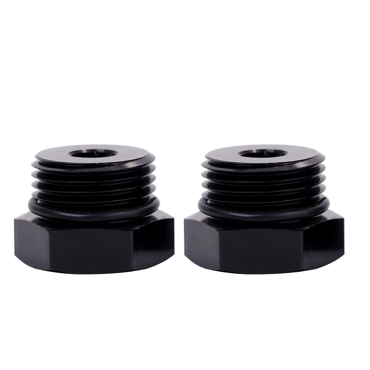 4AN 6AN 8AN 10AN 12AN Block off Cap ORB Plug Fitting Adapter Male Aluminum 2Pcs