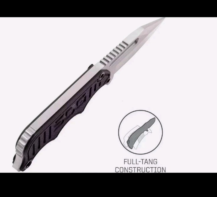 SOG Instinct Mini Fixed Blade Knife G10 Full Tang Neck Knife Sheath EDC Tactical