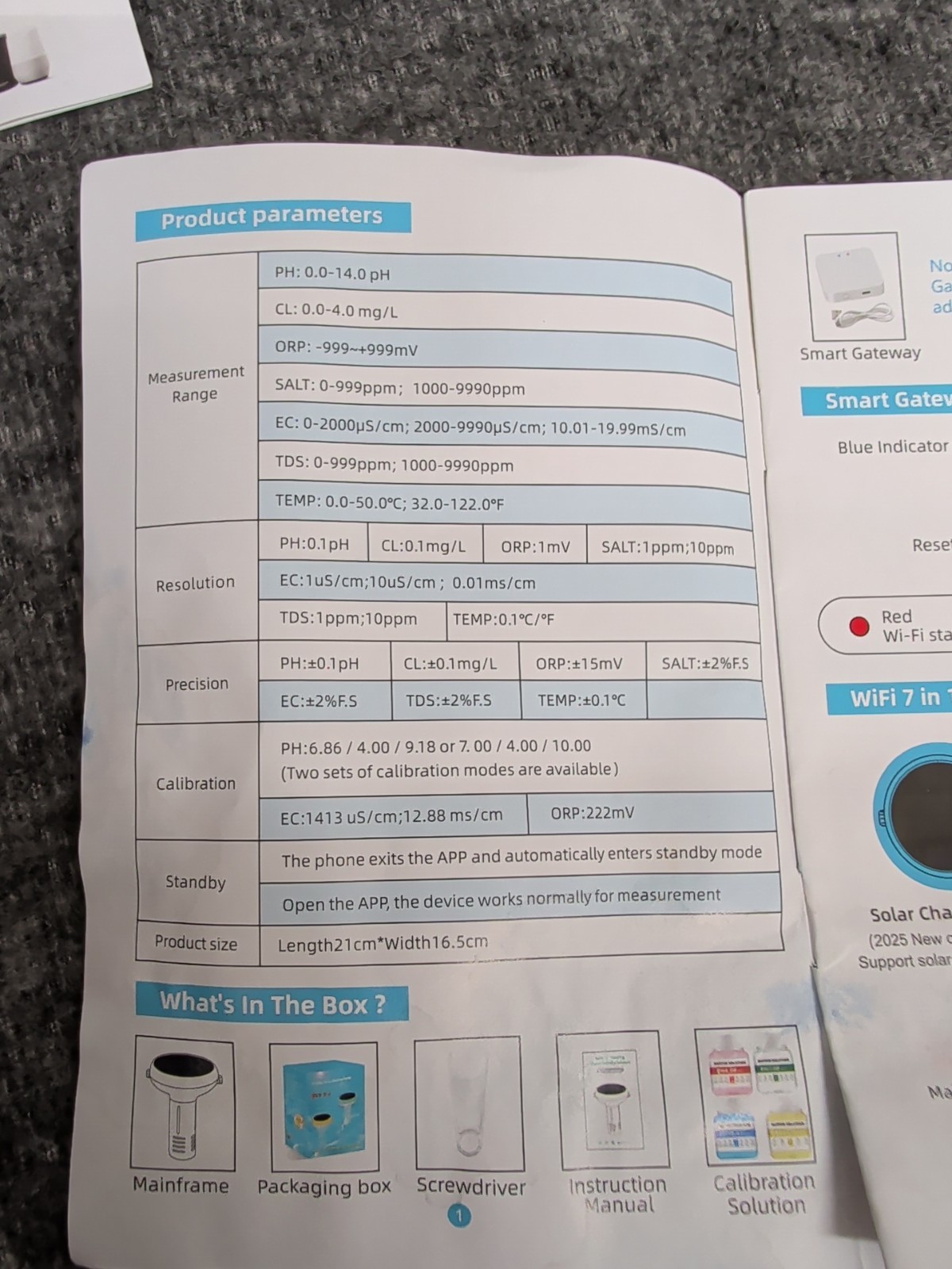 Solar & WiFi Digital Pool Water Tester Smart Floating Monitor - Spa & Hot Tub