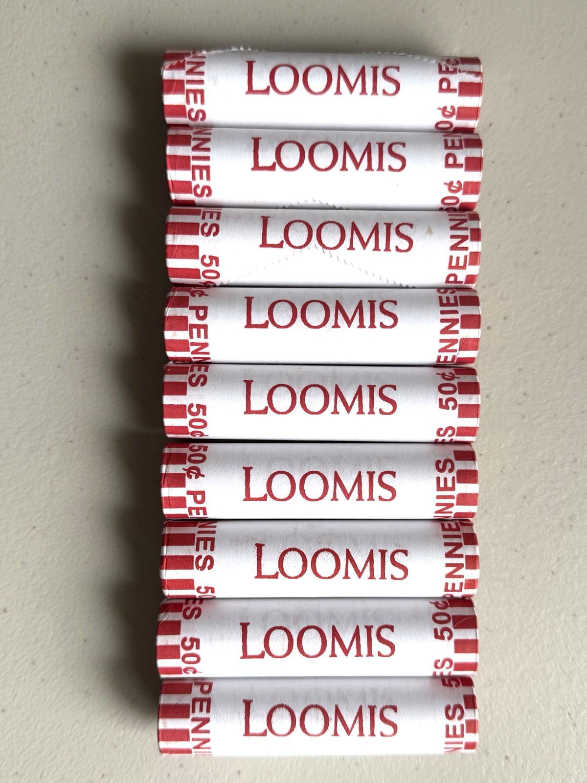 9 Rolls LOOMIS SEALED WHEAT? COPPER? ERRORS? ⭐ FREE SHIP 450 Pennies