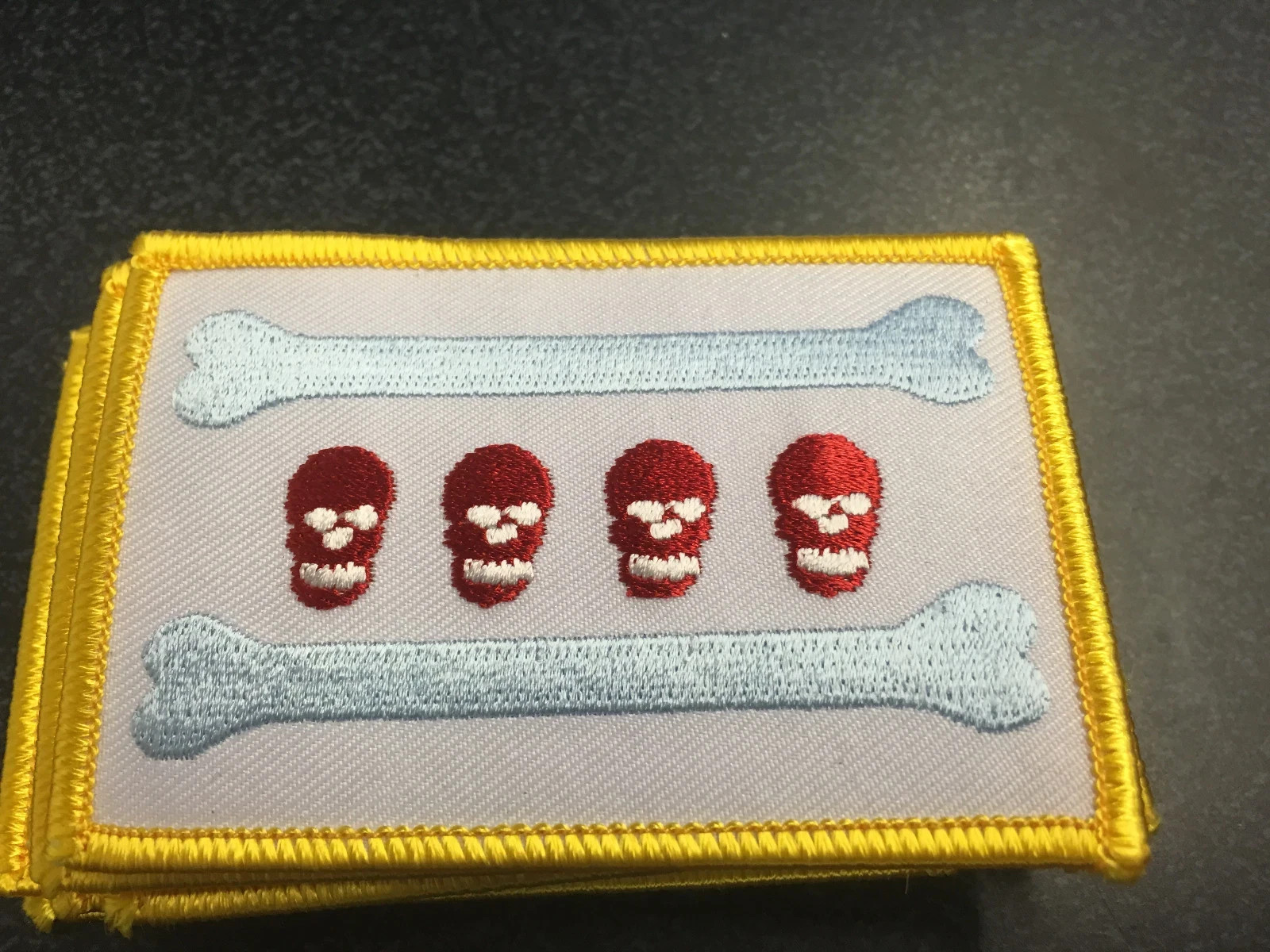 CITY OF CHICAGO SKULL & BONES FLAG PATCH