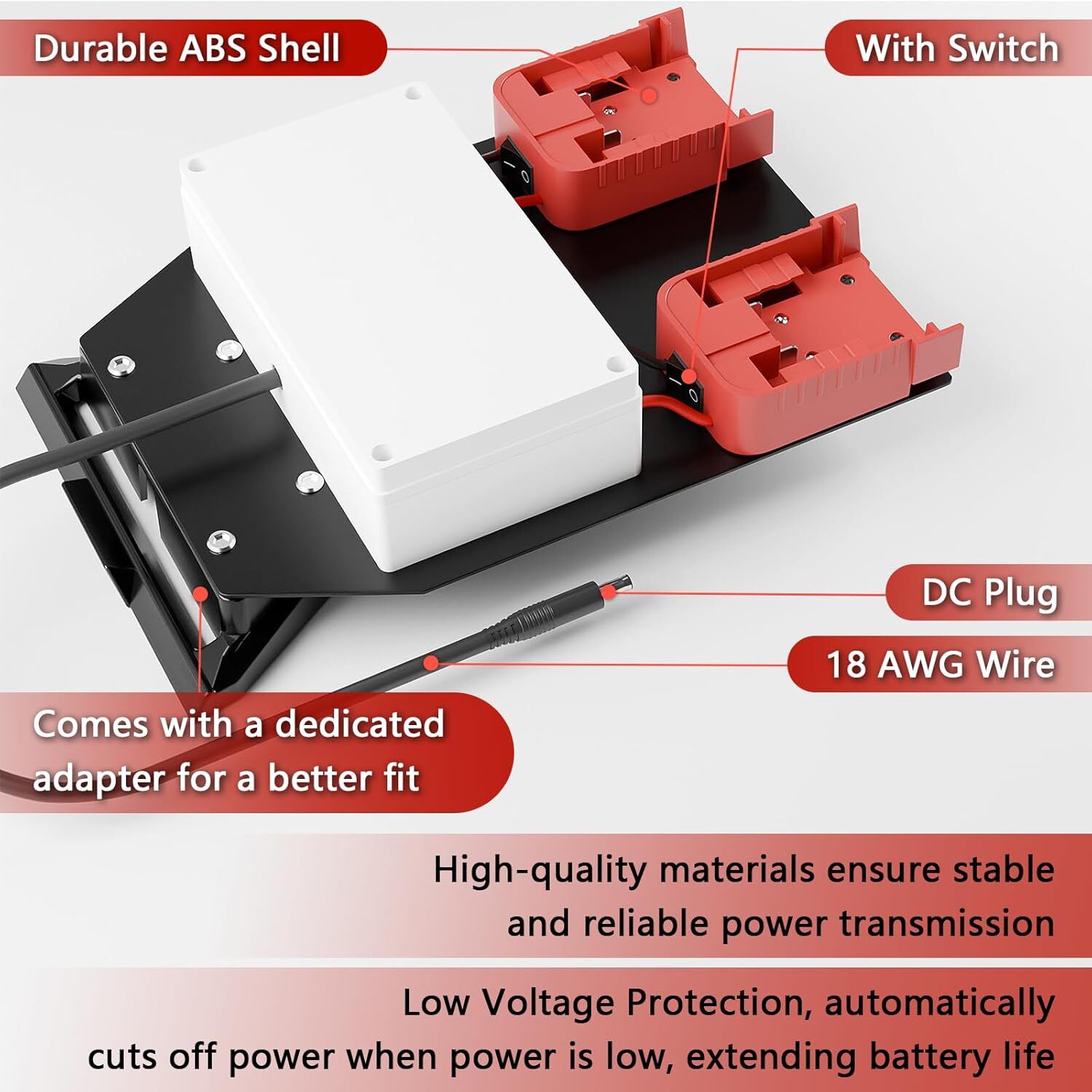 Starlink Mini Battery Adapter for Milwaukee Battery, Starlink Mini Battery Pack