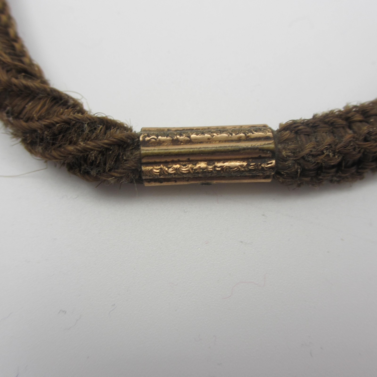 Vintage Watch Chain Mourning Hair T Bar READ