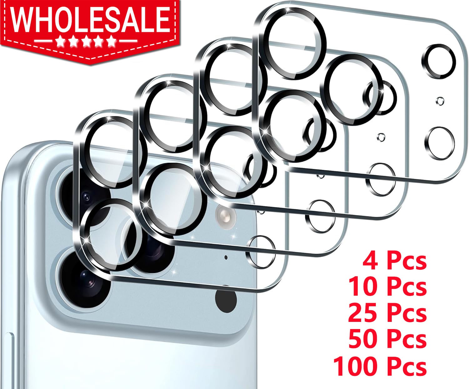 Wholesale Lot Camera Lens Glass Protector For iPhone 17e 17 Pro Max 16 15 14 13