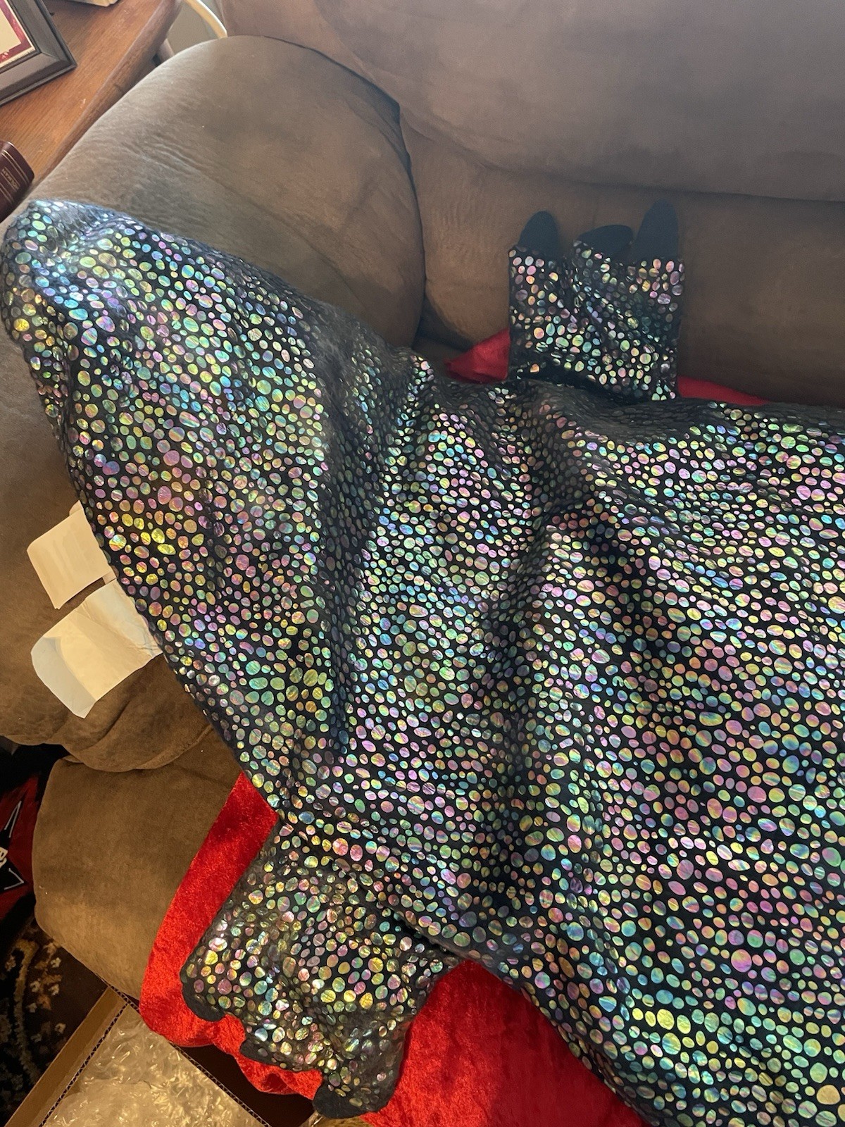 Childs Sleeping Bag Novelty Iridescent Alligator Dinosaur sleeping Bag