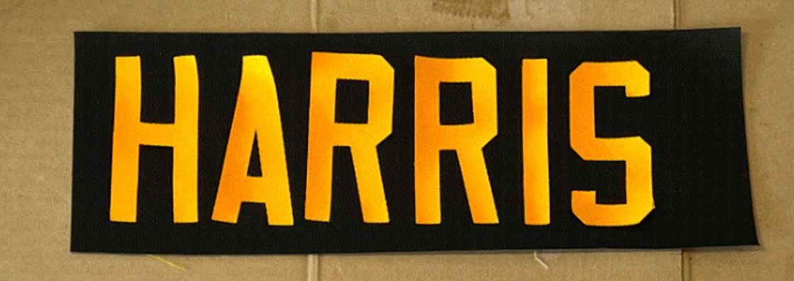 Pittsburgh Steelers Various Players UNSEWN Nameplates for your own Jersey
