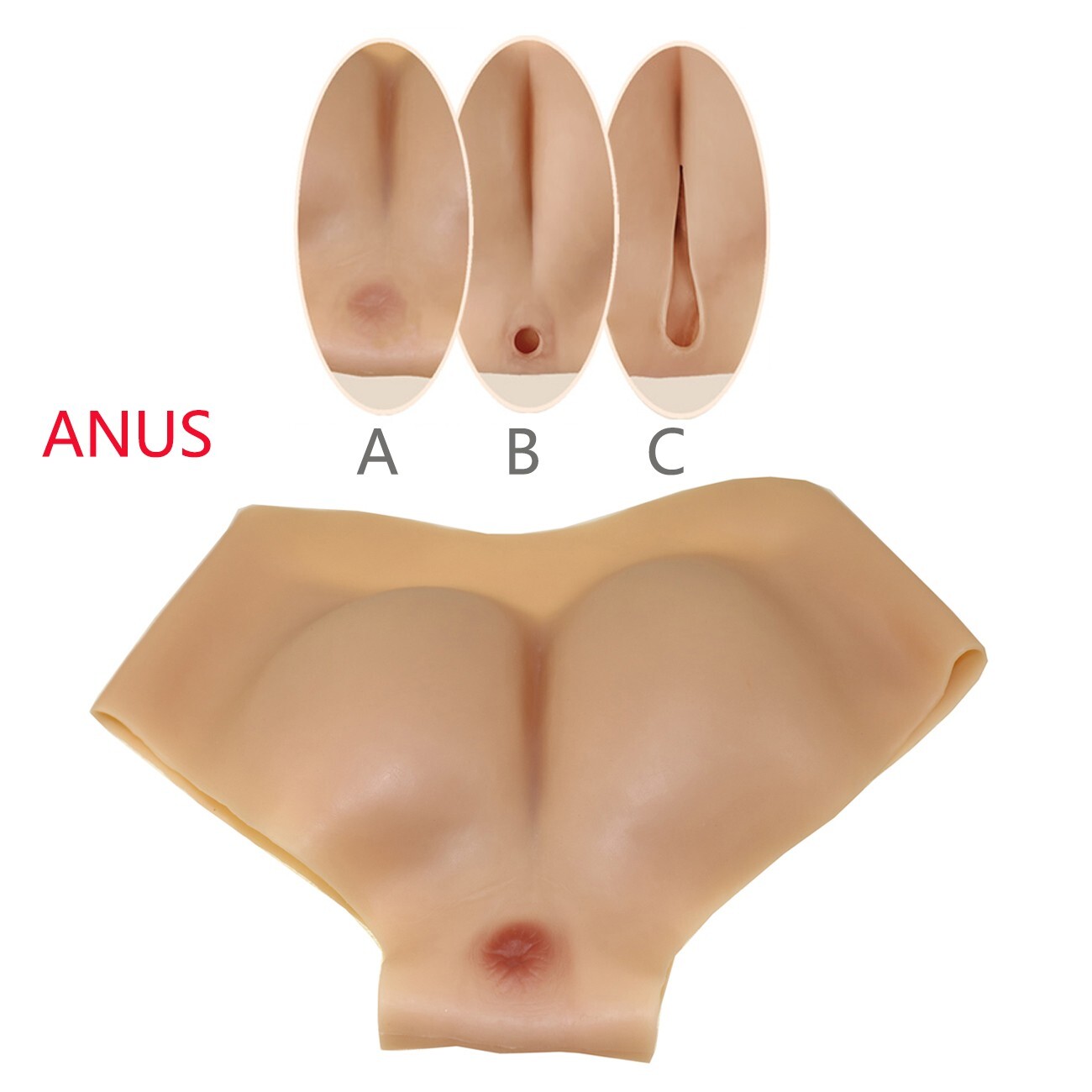 Silicone Fake Vagina Panties With Anus Opening for Crossdresser Transgender