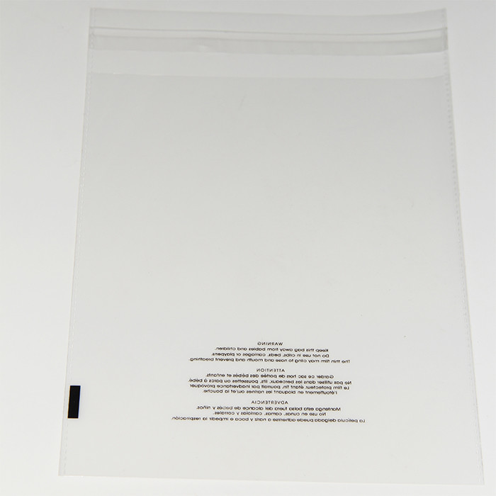 Poly Bags Resealable Suffocation Warning Clear Merchandise 1.5 mil Shirt Apparel