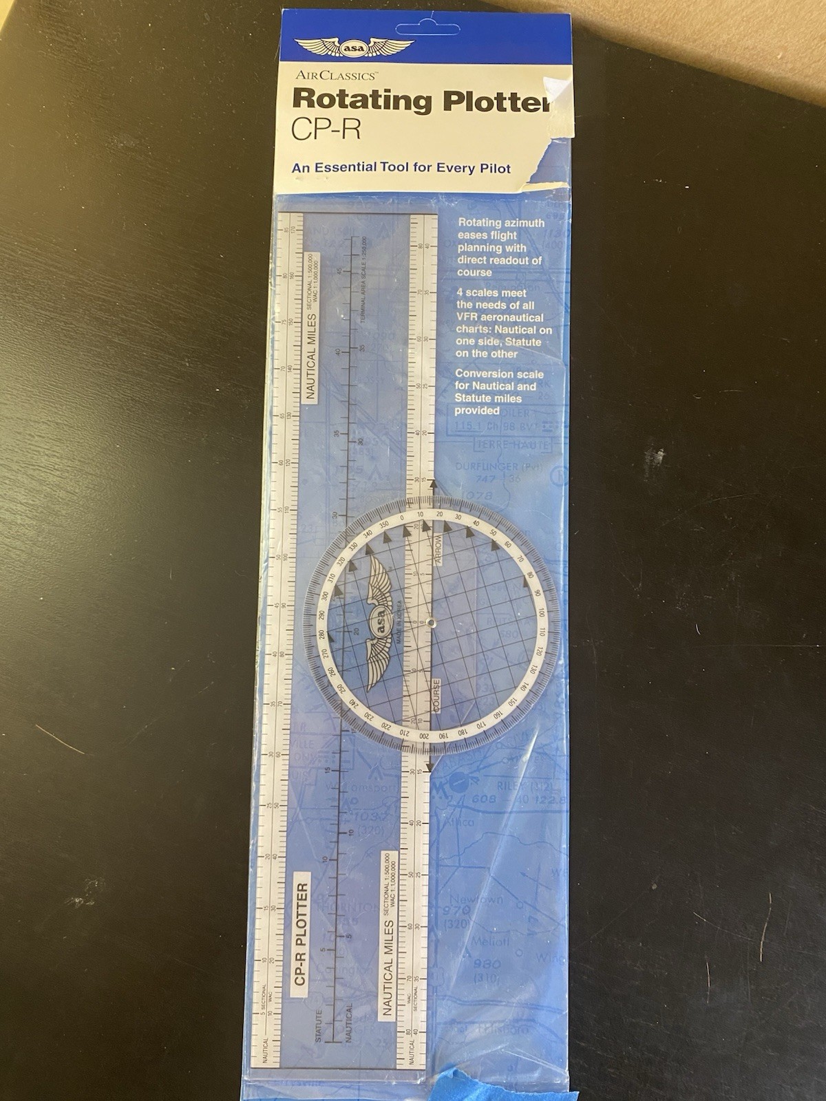ASA Air Classics E6-B Flight Computer + Rotating Plotter CP-R