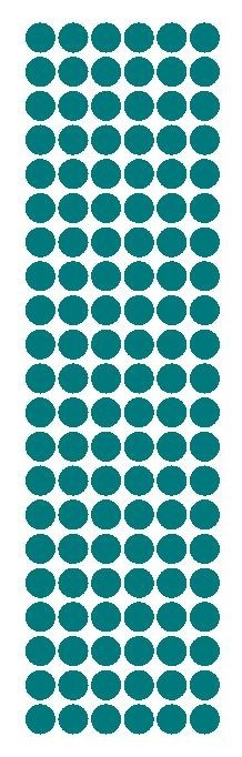 3/8" Turquoise Round Vinyl Color Code Inventory Label Dot Stickers
