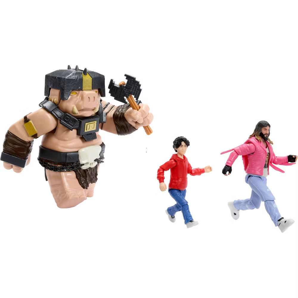 Minecraft A Well-Crafted Escape Figure Pack with 3 Action Figures & 4