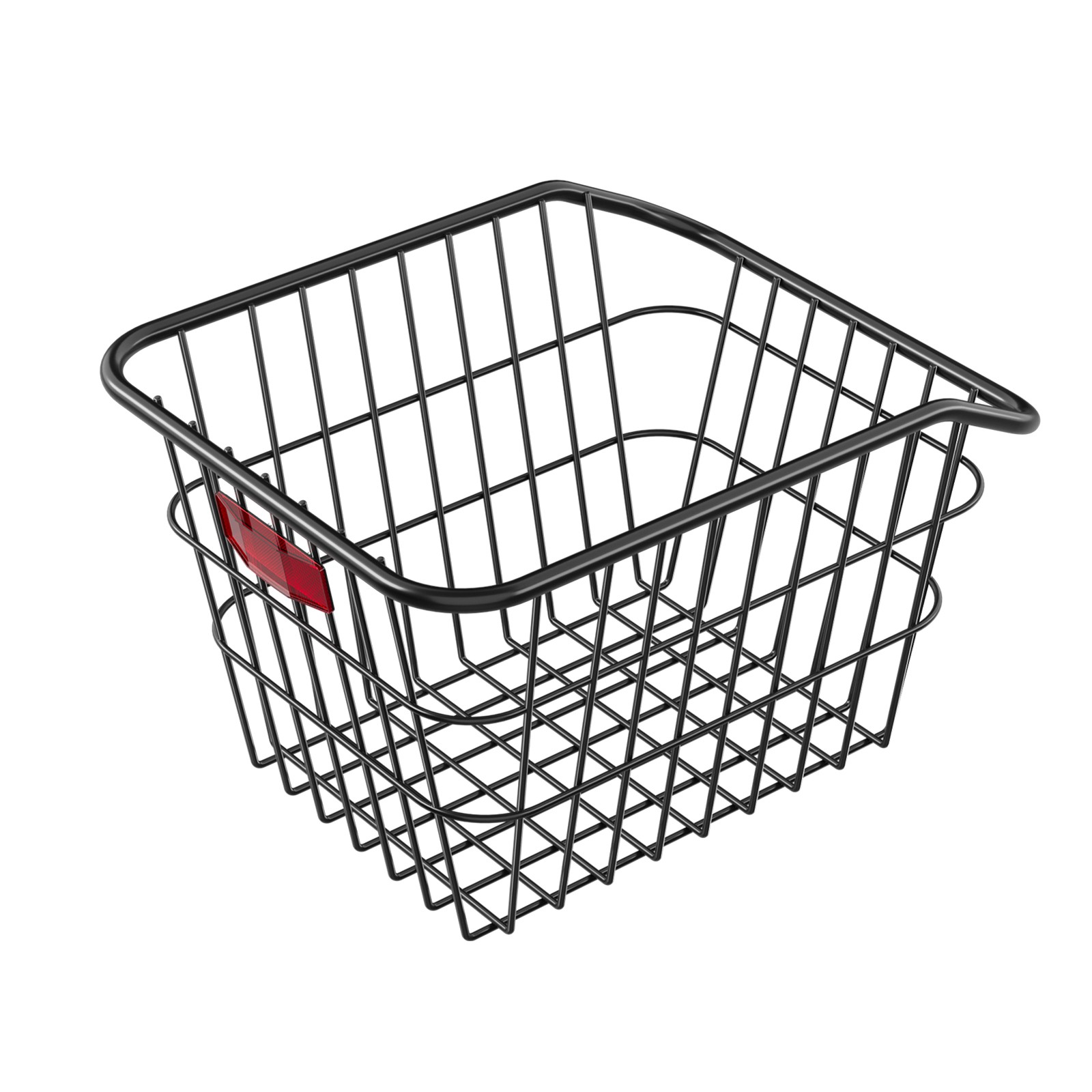 Rear Bike Basket Metal Wire Bicycle Basket Reflective Tail Light Cover