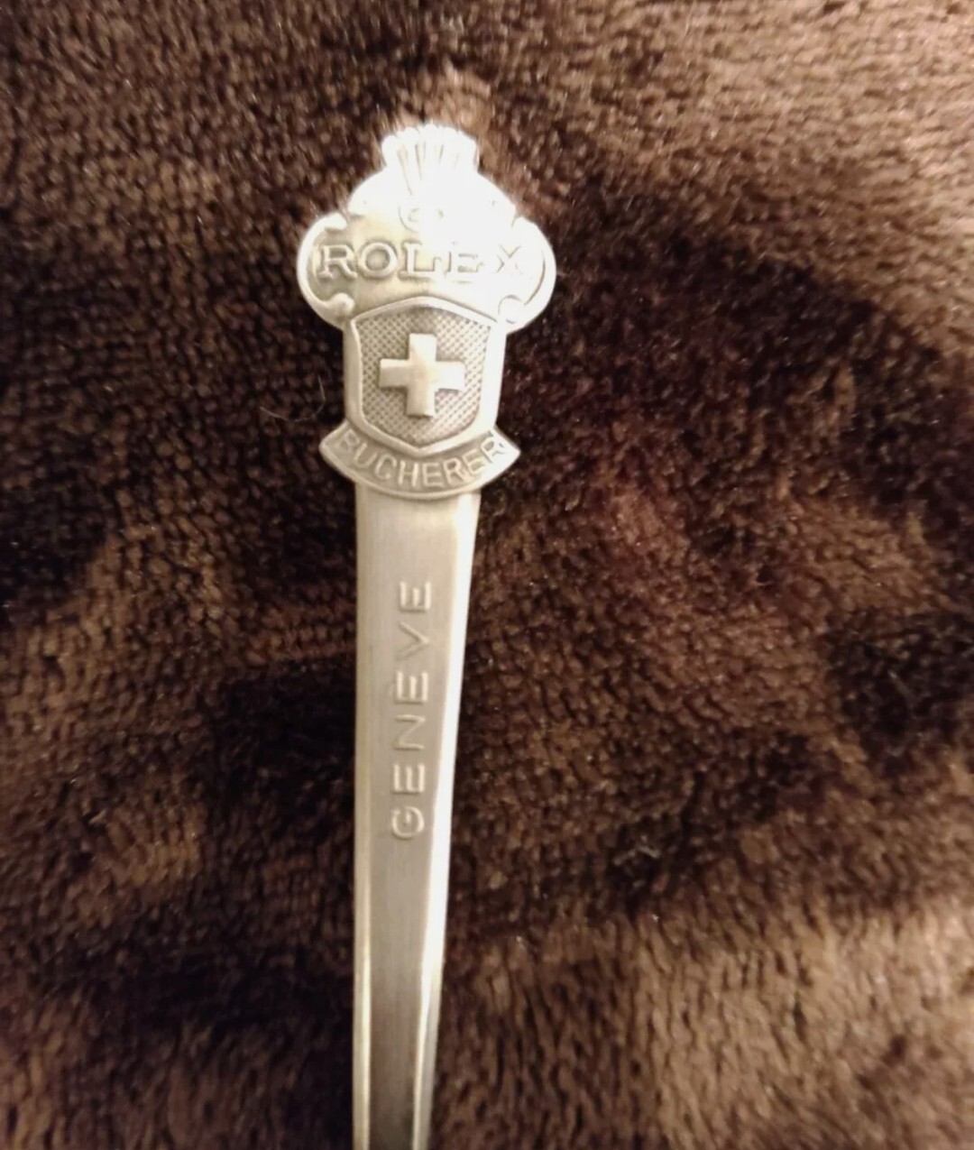 Rare Basel Rolex Bucherer Watches B100 12 Vintage Souvenir Spoon Collectible