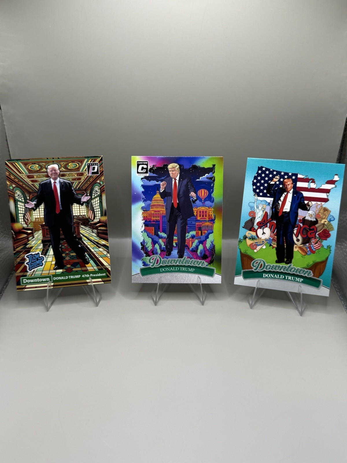 3 Card Lot Downtown Donald Trump Custom Cards Free Shipping