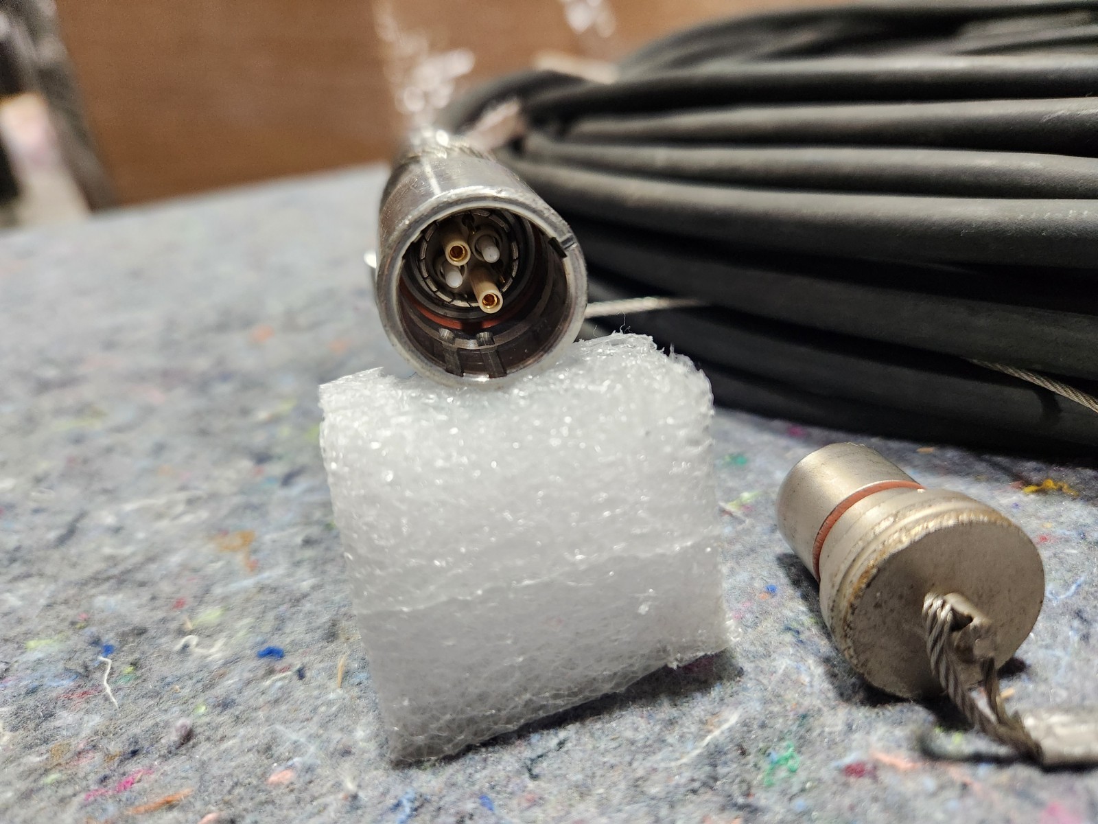 85' GEPCO HDC920 SMPTE 311M LEMO PUW/FUW High Def Camera Hybrid SM Fiber Cable