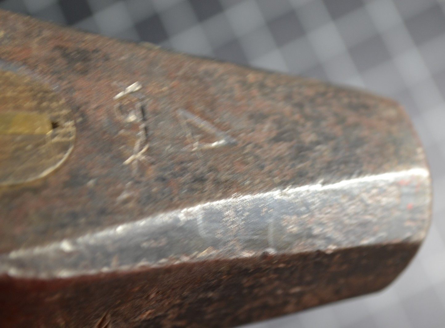 WARWOOD - X37X - BLACKSMITH STRIKING ROUNDING HAMMER - 4# HEAD - ALL ORIGINAL