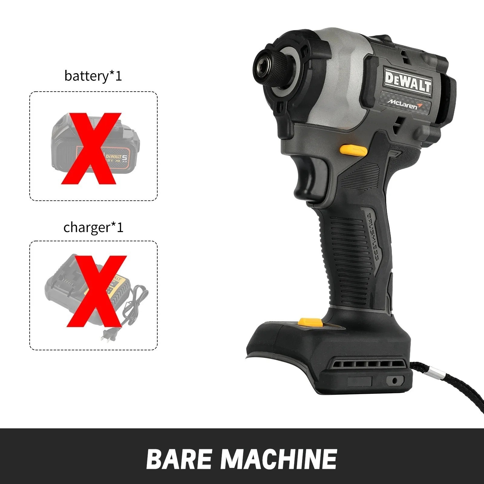 DEWALT DCF85M McLaren F1 Team Limited Edition 18V XR Brushless Impact Driver Cor