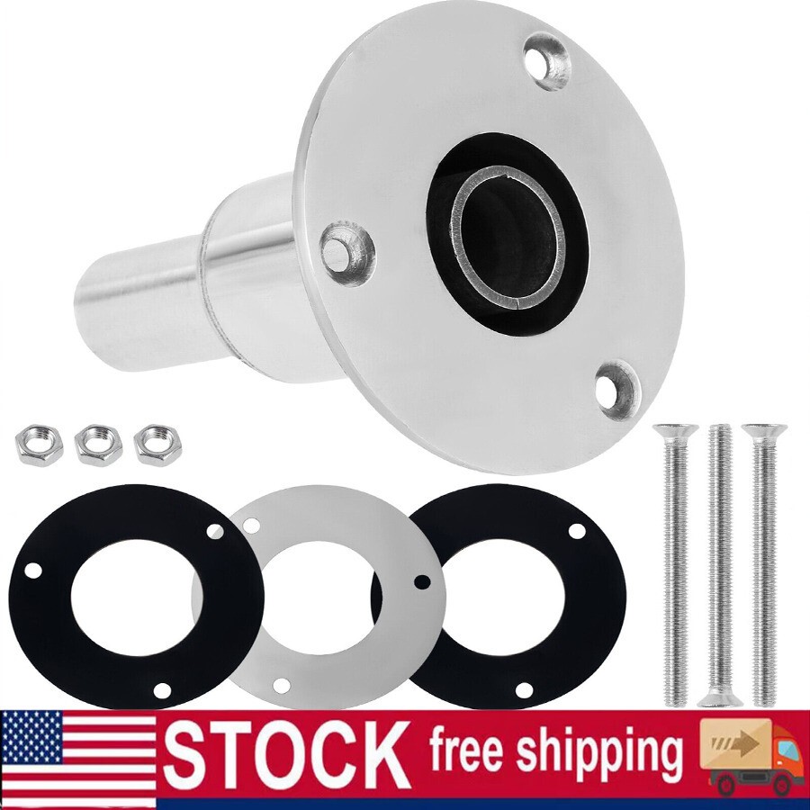 Thru Hull Exhaust Fitting, 24mm Stainless Steel 316, for Diesel Parking Heaters