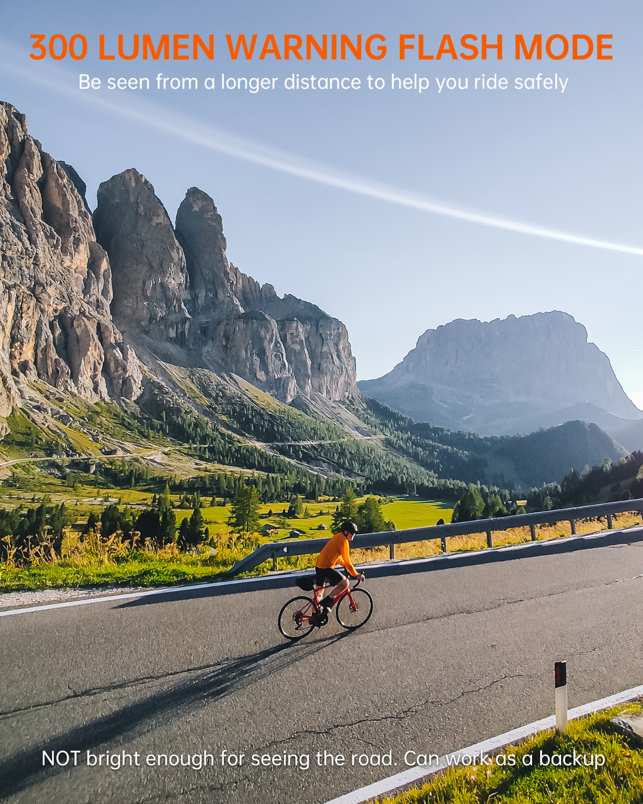 RAVEMEN FR300 for Garmin Wahoo Bicycle Head Light Bike Front Flashing Lighting